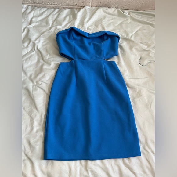 Princess Polly Alaska Strapless Mini Dress Blue - Picture 3 of 5